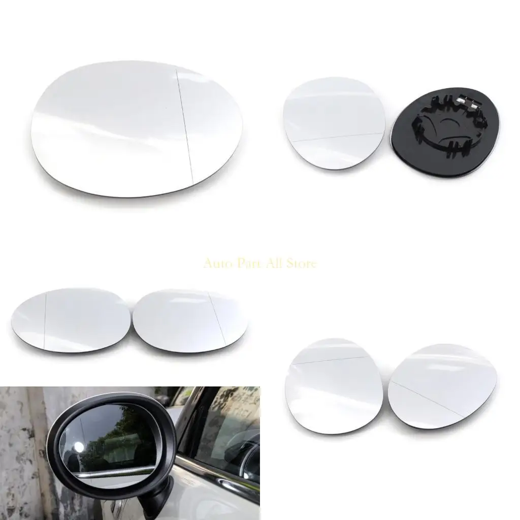 J0MA เปลี่ยนกระจกกระจกพร้อมคลิปสำหรับ MINI F54 F55 F56 F57 F60 ความร้อนขวา