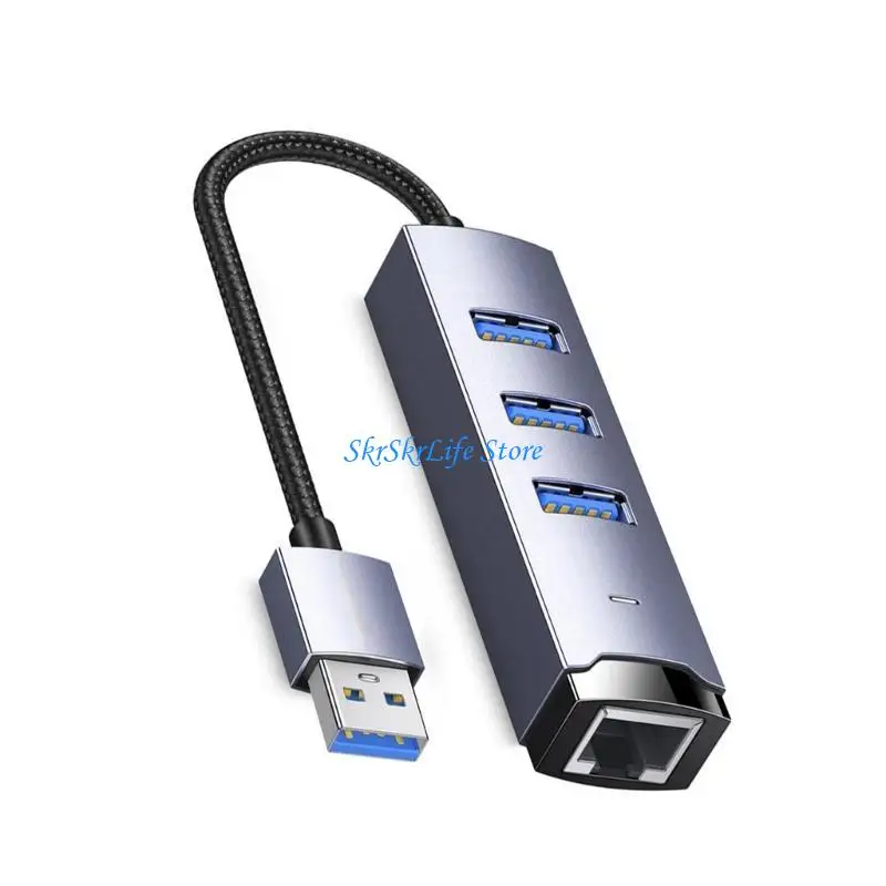 

E65E MultaMameable USB3.0 Hub High Performances Double Chip USB в Gigabit Ethernet