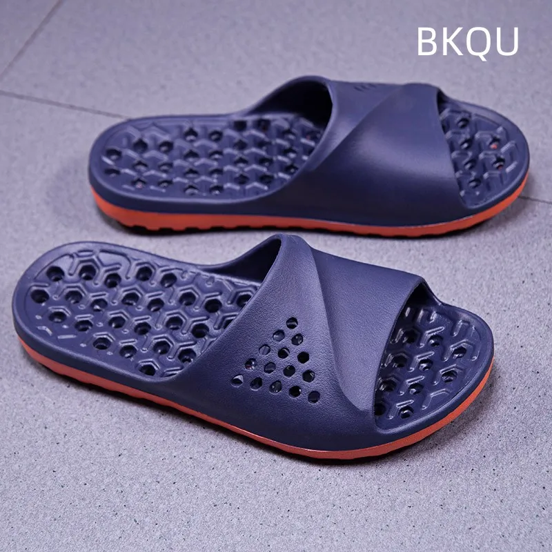 Home Slippers for Men Casual Big Size Wear-Resistant Non-slip Fashion Flat Massage Breathable Comfortable Shoes Summer Main