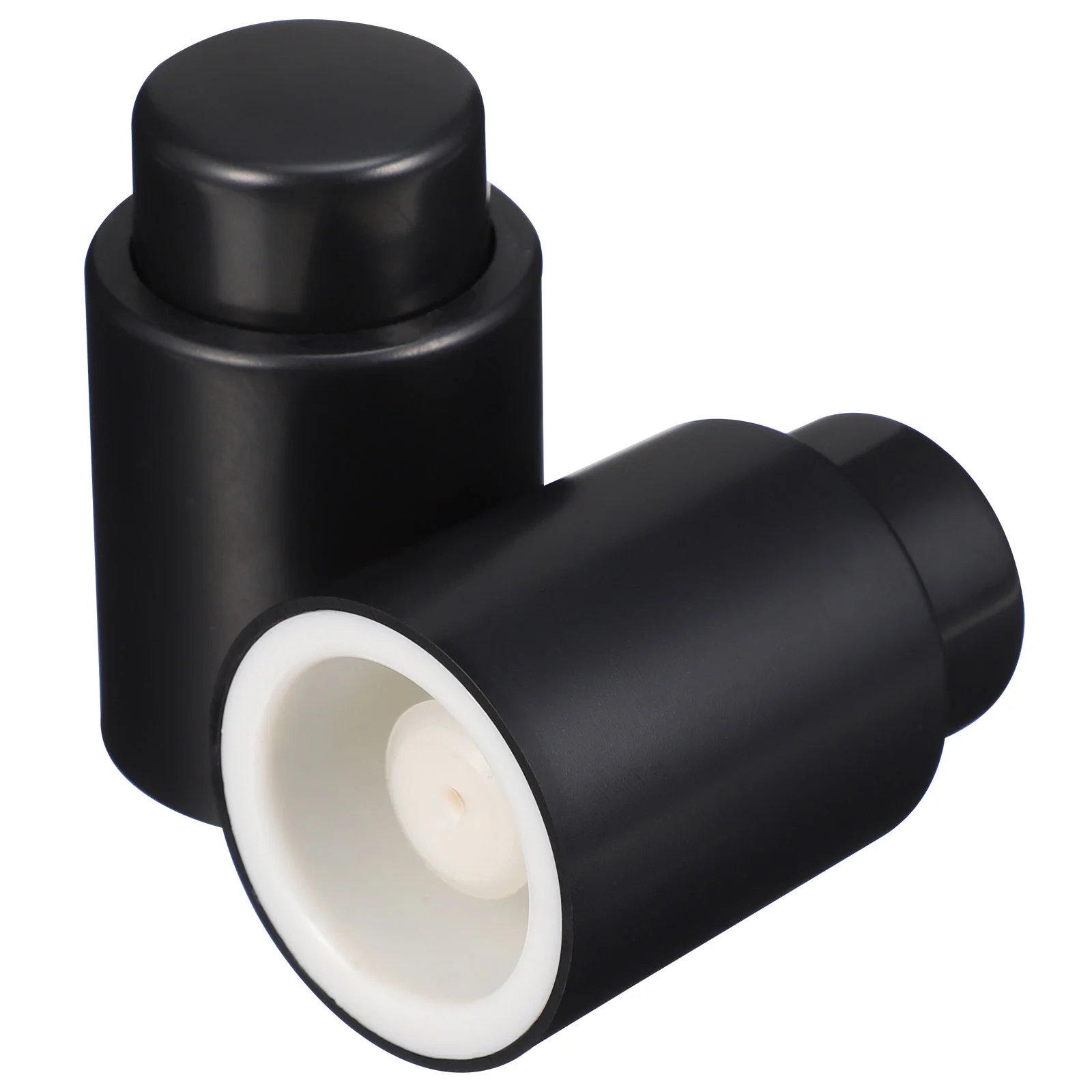 

2pcs Vacuum Stoppers Useful Stoppers Keep Fresh Tools (Black) Bottle Plug Sealing Plug