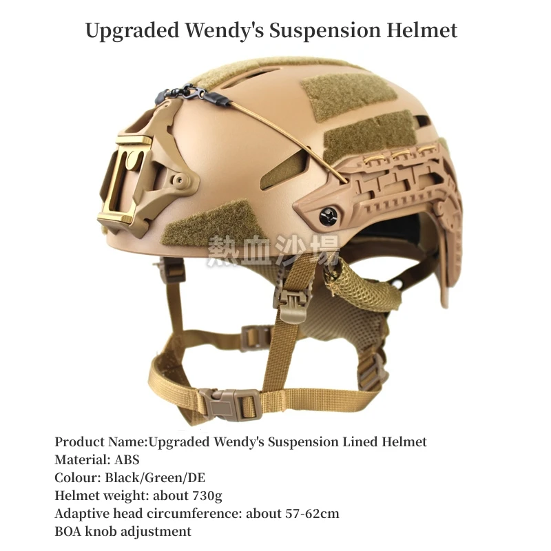 Tactical Lightweight Caiman Ballistic Helmet Hunting Upgrade Wendy Suspension Foam Version Helmet