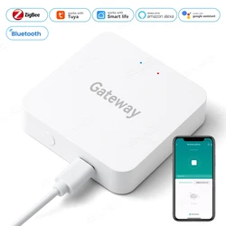 Tuya Wireless Bluetooth ZigBee Gateway Hub Smart Home Automation Link Bridge SmartLife APP Remote Control Work with Alexa Google