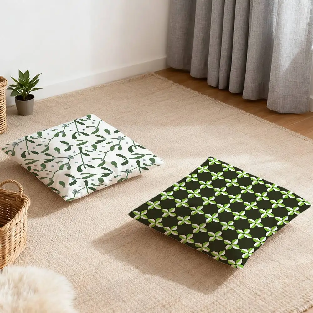 

Green plants geometric pattern Pillow Case Multi sized car cushions, luxurious home sofas, decorative pillowcases