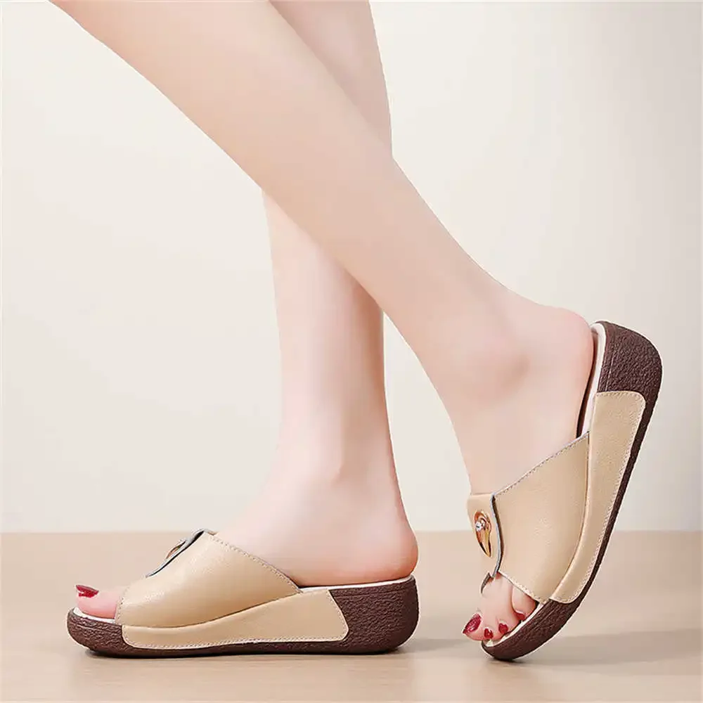 Extra Large Sizes Thick Heel Magenta Sandals Women Flat Shoes Womens Slippers Sneakers Sports Super Offers Popular Goods
