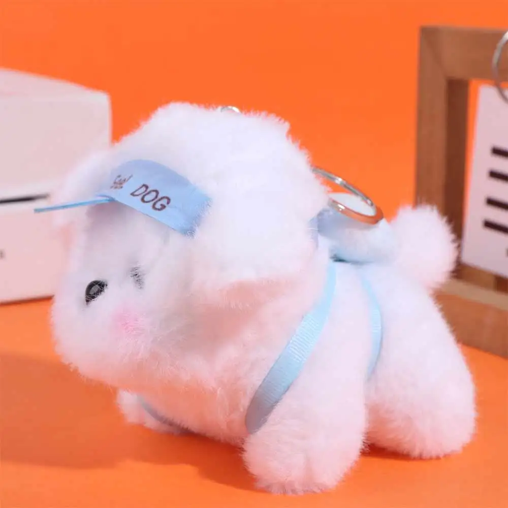 PP Cotton Plush Puppy Doll Keychain Soft Collection Stuffed Animal Pendant Ins Cartoon Dog Plush Keychain Hanging Accessory