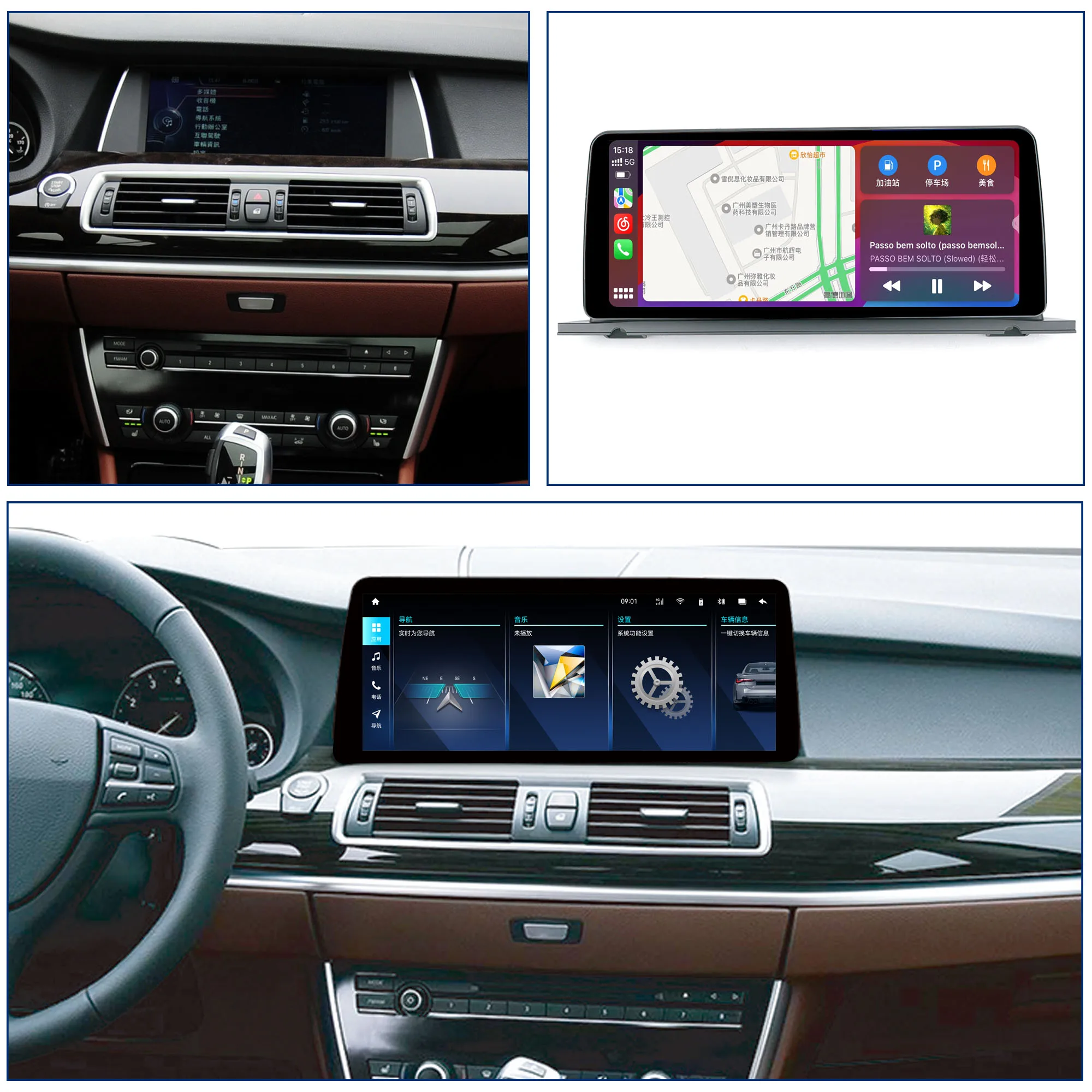 Redpower Crystal Sound 850 Pro Max Android Car Radio Player Screen for BMW 5 Series GT F07 2013-2017 CarPlay Bluetooth Hi-Fi