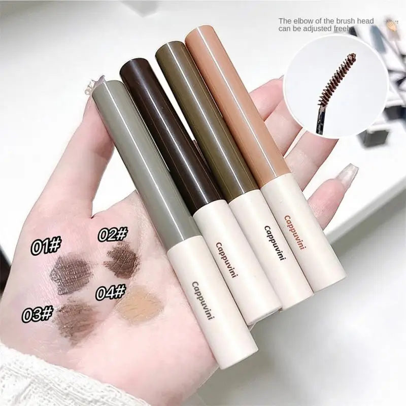 Liquid Dyeing Eyebrow Gel Cream มาสคาร่าคิ้วยาวนานกันน้ําสีเทาสีน้ําตาลมาสคาร่าสีน้ําตาลเข้ม Natural Eyebrow Cream แต่งหน้า