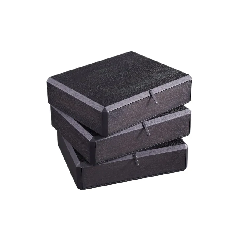 Cajón de almacenamiento ahumado de nogal