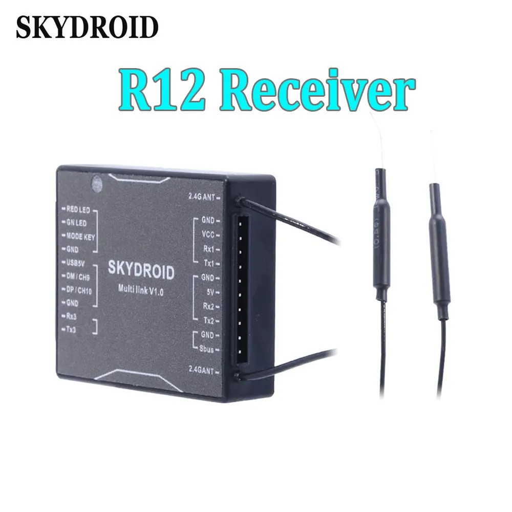 Skydroid R12 Receiver RX/SG12-RX T12 Remote Control Receiver For T12 Radio Transmitter Plant Protection Drone Assessories