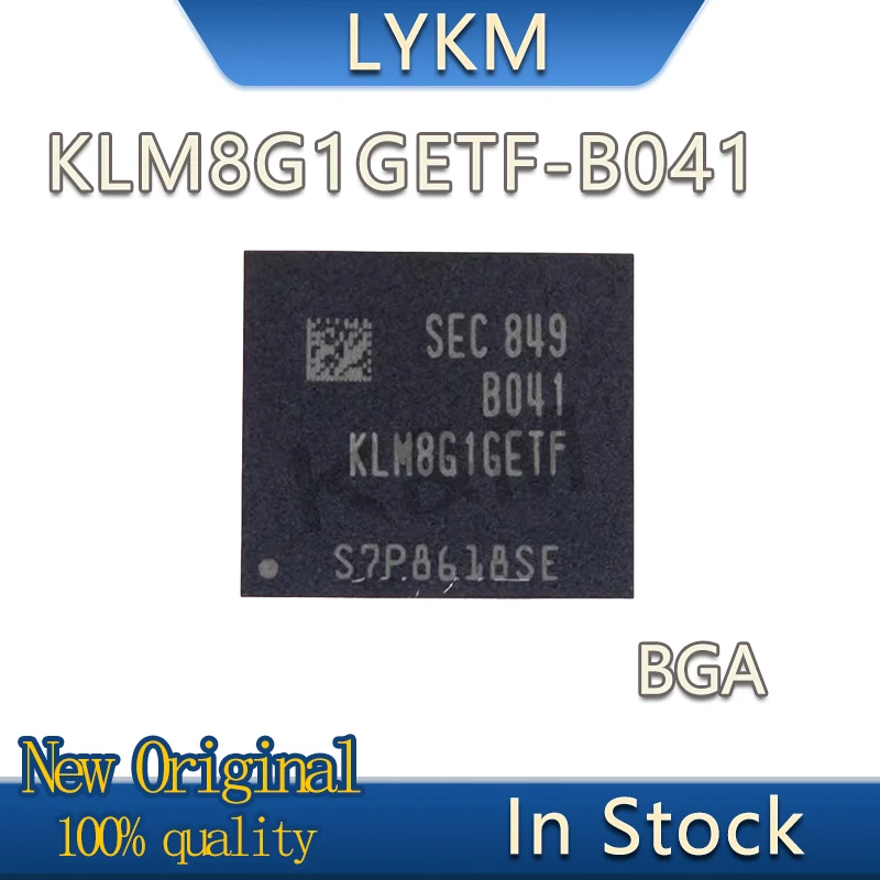 2-10/шт. Новые оригинальные фотообои KLM8G1GETF B041 8 Гб BGA