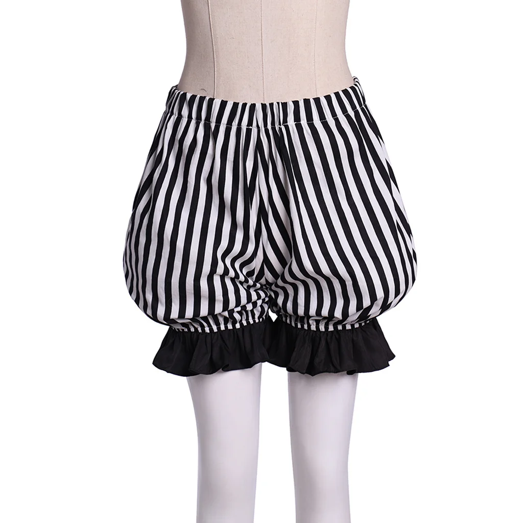 (W magazynie) Lolita Bloomers kobiety w stylu Vintage Gothic Cosplay najniższe spodenki z dyni kostium bielizna kalesony