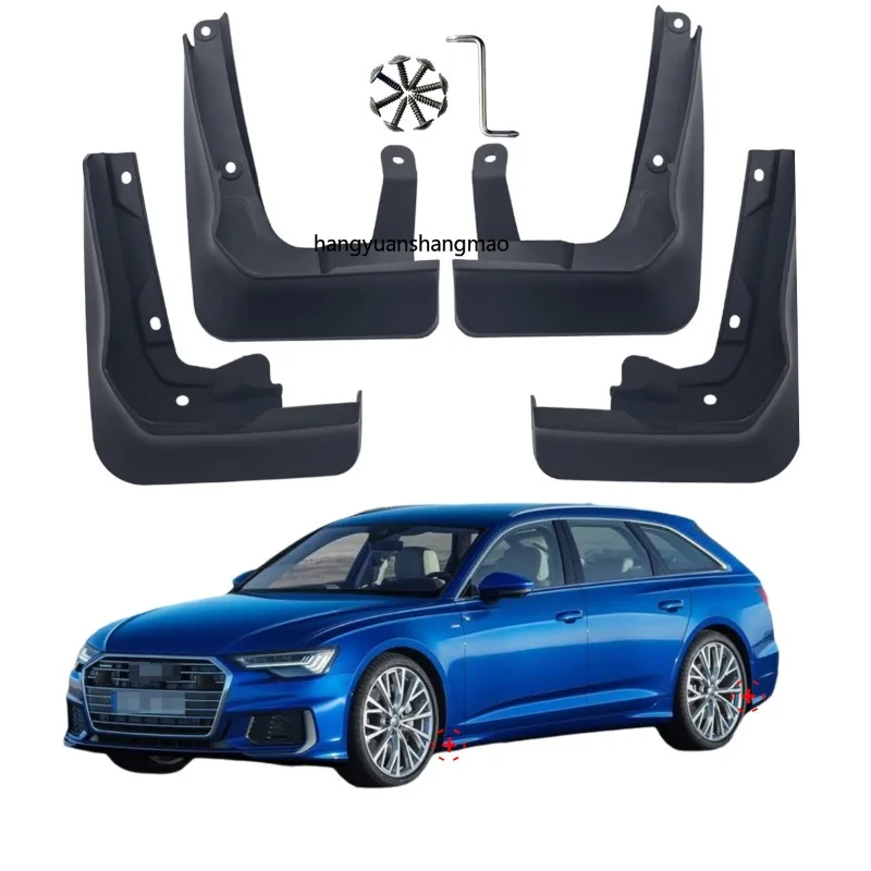 For Audi A6 S6 C8 Saloon/Avant Sport Edition MudFlaps Splash Guards Mudguards 2019(Not applicable to Audi A6 C8 Regular Edition)