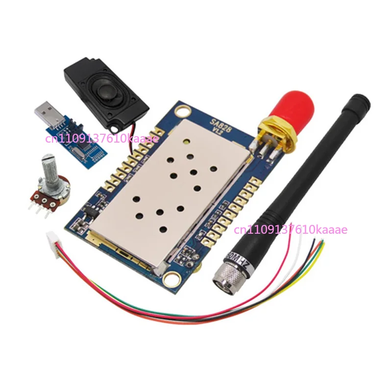 

N82R All In One VHF Walkie Talkie Module SA828-V+ 150 137-174Mhz Featuring VHF Antenna+ Wire+ Speaker+ USB Bridge Board