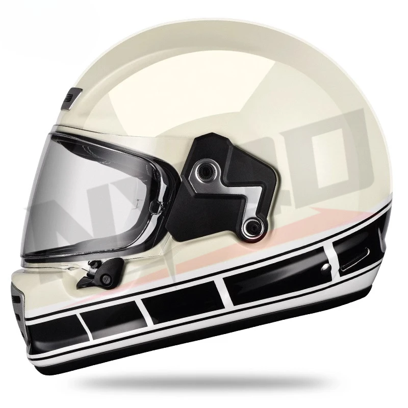 

Motorcycle retro helmet carbon fiber men and women four seasons fiberglass locomotive cruise pedal full helmet