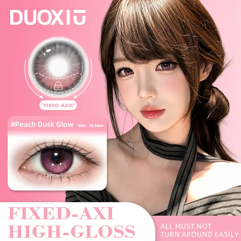 Image of DUOXIU 5 Paar 1-Tages-Kontaktlinsen für Kurzsichtigkeit mit Sehstärke, Tägliche Einweglinsen, Natürliche Farblinsen für Make-up und Schönheit