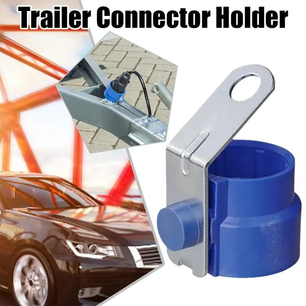 Durable ABS Trailer Plug Holder Parking Cover Accessories Trailer Connector Fixator Dirt Protection Fixed Bracket for 7/13-Pin