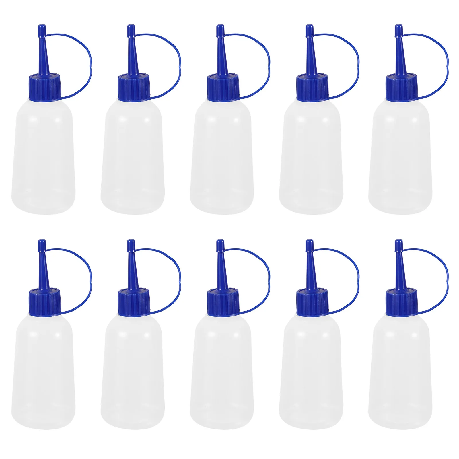 

10Pcs Plastic Precision Tip Glue Dispensing Bottles Applicator Squeeze Bottles Refillable for Crafts Scrapbooking Painting