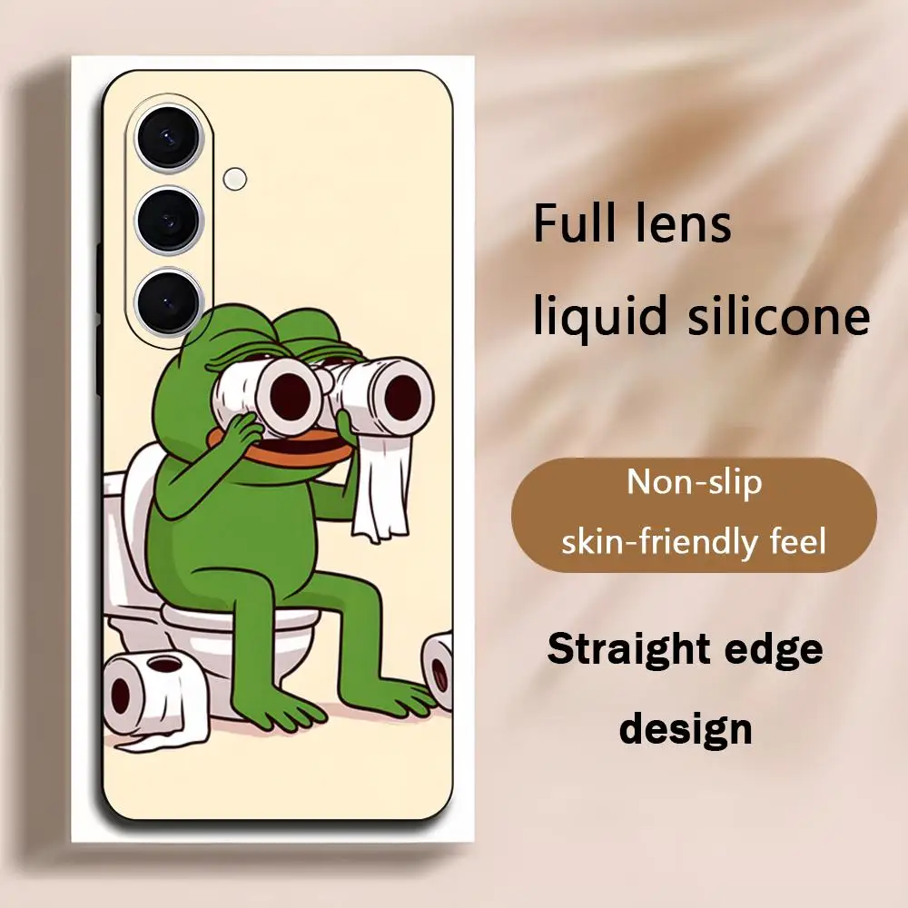 Чехол для телефона Sad Pepe the frog Draw Cool для Samsung Galaxy S25 S24 S23 S22 S21 S20 Plus Ultra Note20, мягкий черный Чехол для телефона Sad Pepe the frog Draw Cool для Samsung Galaxy S25 S24 S23 S22 S21 S20 Plus Ultra Note20, мягкий черный