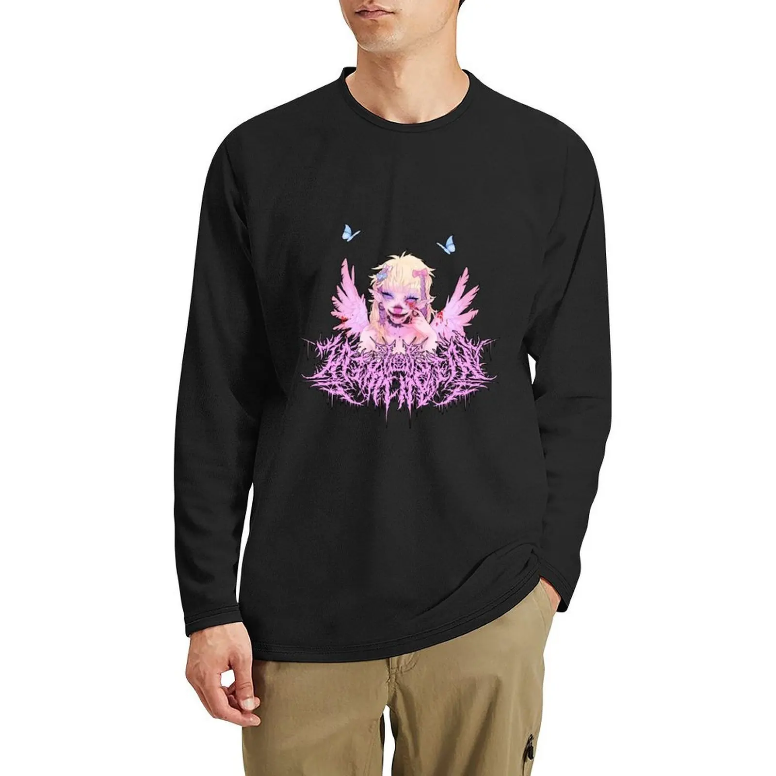 تي شيرت Unna Press Jázmín Becan Merch Jázmin Becan Baby Core Jázmin Becan تي شيرت طويل رائج تي شيرت مضحك تي شيرت رجالي تي شيرت