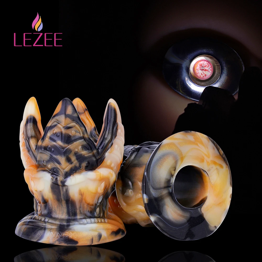 LEZEE-espéculo de silicona único para hombres y mujeres, dilatador Anal hueco, dilatador Anal de expansión, producto para adultos, Juguetes sexuales