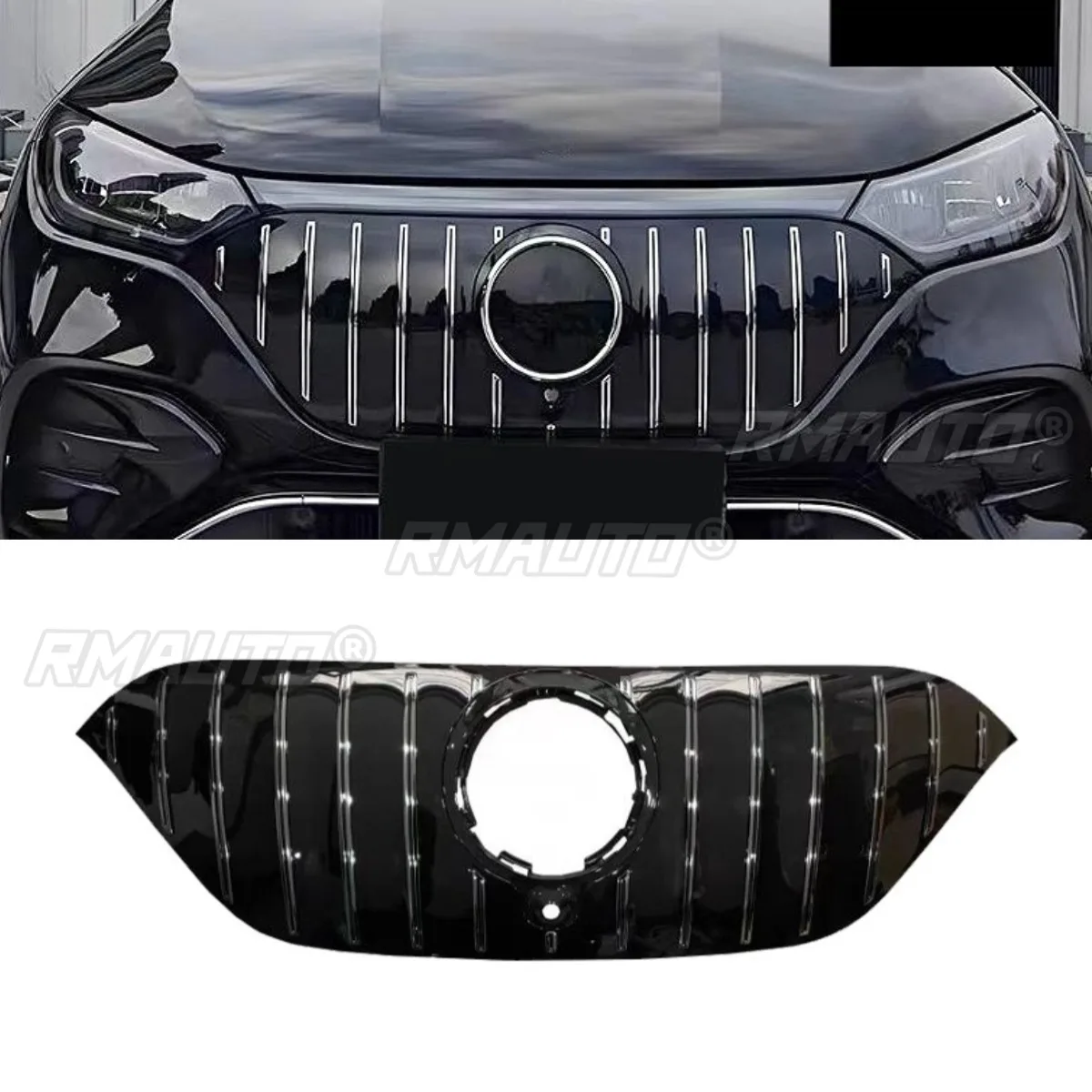

Car Bumper Grill Decorative Strips Racing Grille Body Kit Front Bumper Grill For BMW 5 Series G60 2023-2024 Exterior Part