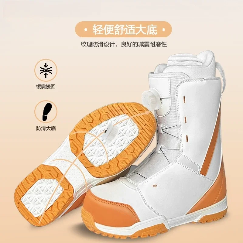 Snowboard Shoes All-round Carved Flat Snowshoes Fast Wear Snowboard Freestyle Skiing Boots