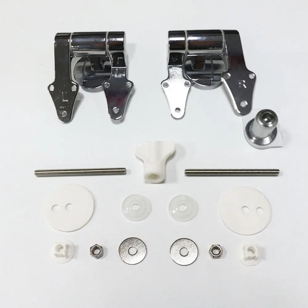 Universal Soft Close Toilet Seat Hinge Zinc Alloy Replacement Fitting Triangle Hardware Bathroom Repair Component