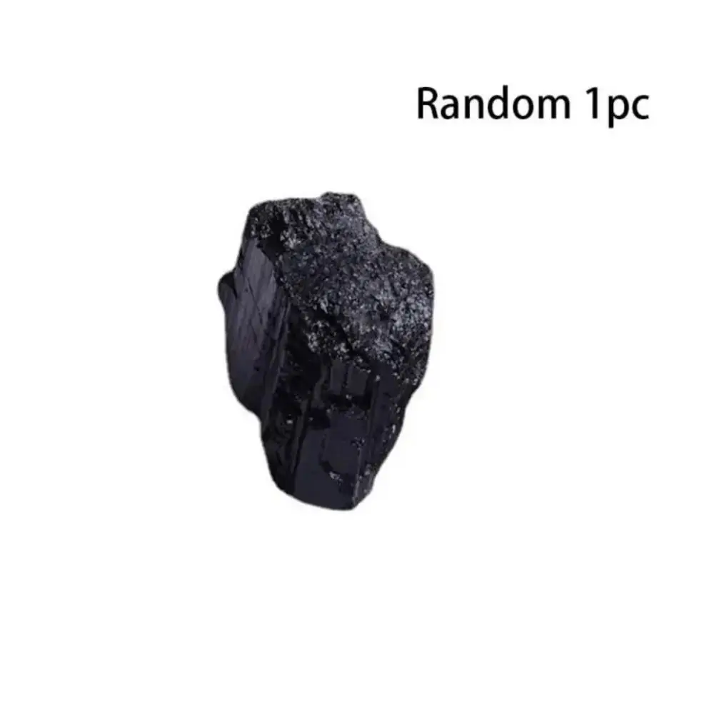 

Natural Natural Black Tourmaline Handicraft Stone Crafts Black Tourmaline Raw Stone Black Aromatherapy Stone Decoration Gift