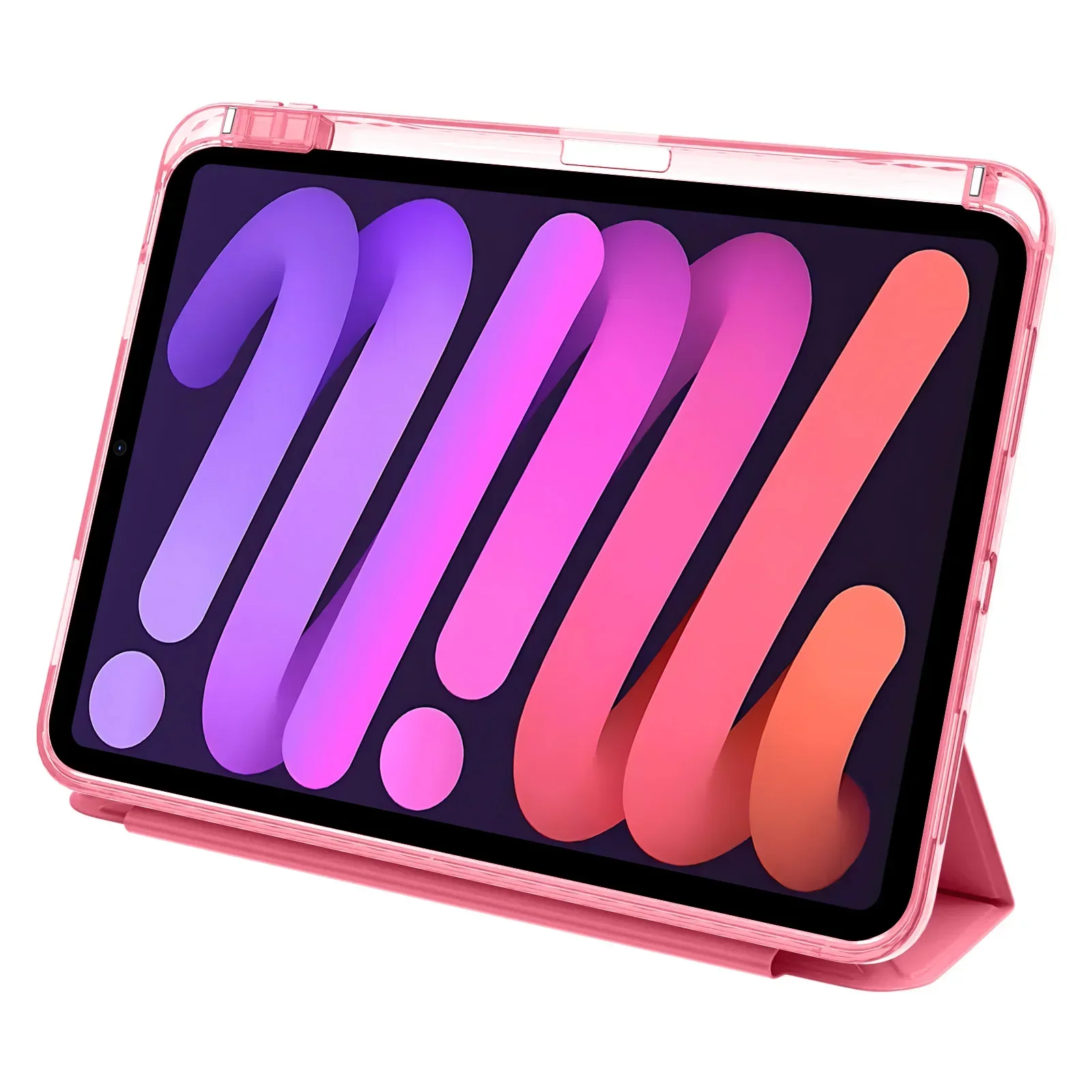 For IPad A16 11 10 12 Th Generation IPad Air 8 7 6 5 4 3 11 13 “ Pro M5 M4 12.9 M3 M2 PU Trifold Acrylic Case with Pencil Holde 3
