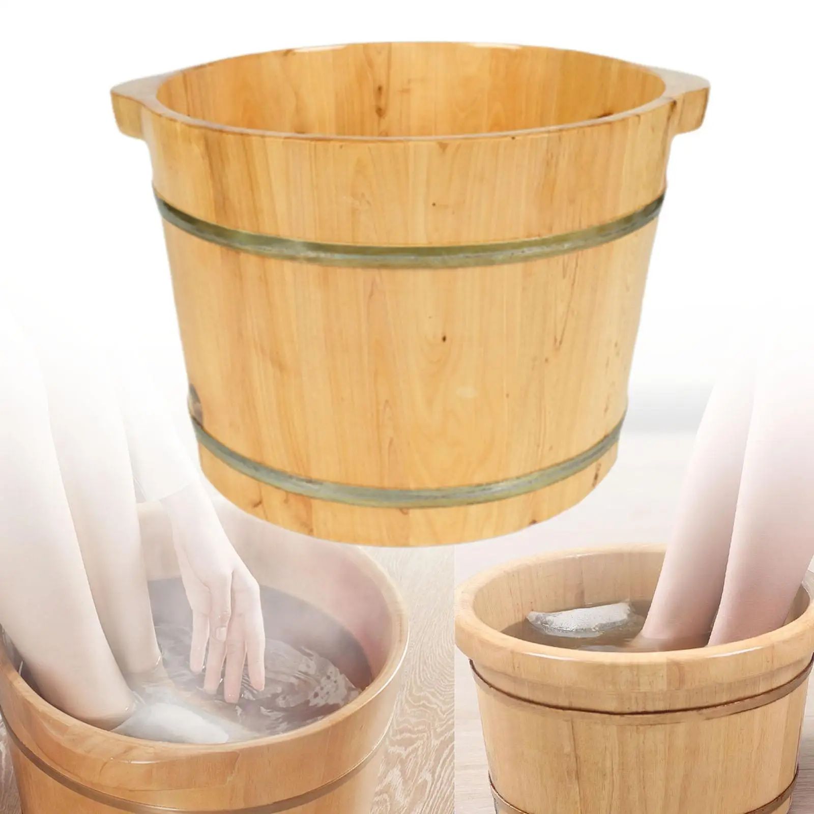 Wooden Foot Soaking Tub Foot Bath Barrel for Bathroom Mother's Day Gift