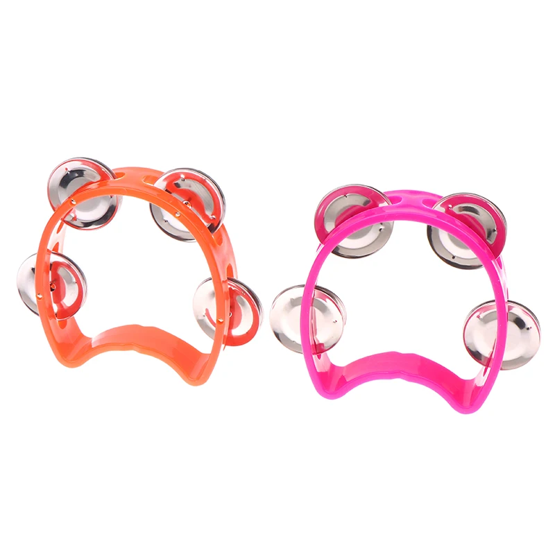 رياض الأطفال باليد الدف أجراس معدنية البلاستيك حشرجة الموت الكرة قرع KTV حفلة أطفال لعبة لعبة آلة موسيقية #3