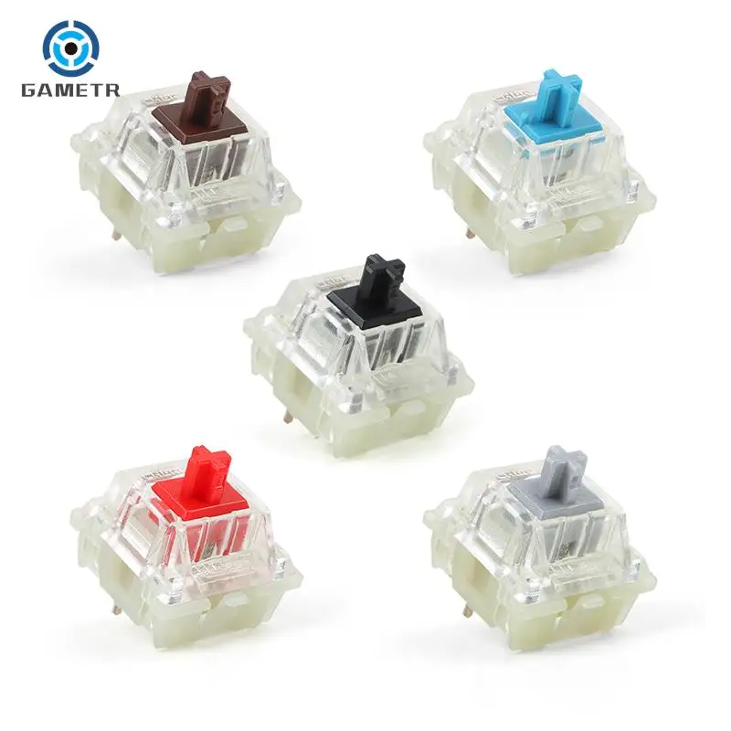 Cherry MX Switch Mechanical Keyboard Silver Pink MX Brown Blue Switch 3 Pin Cherry Bright For Mechanical Keyboard