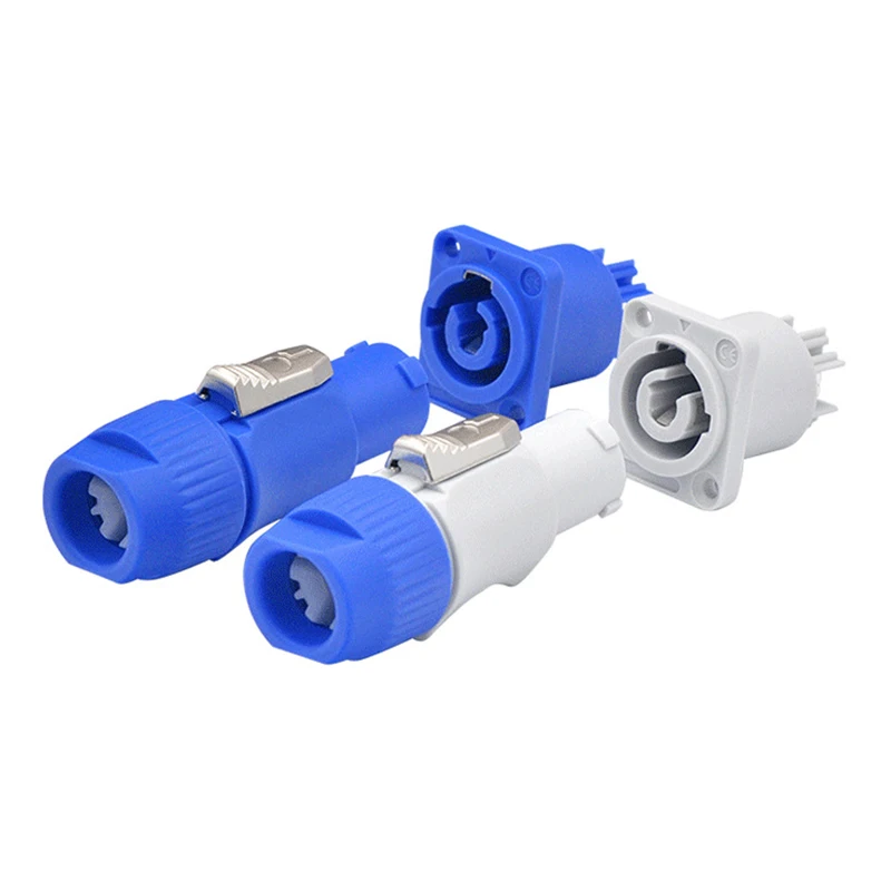 1PCS Powercon Connector Male Plug 3 Pin Speaker Plug 3 Pin Male Power Connector 20A 250V AC Power Plug Adapter