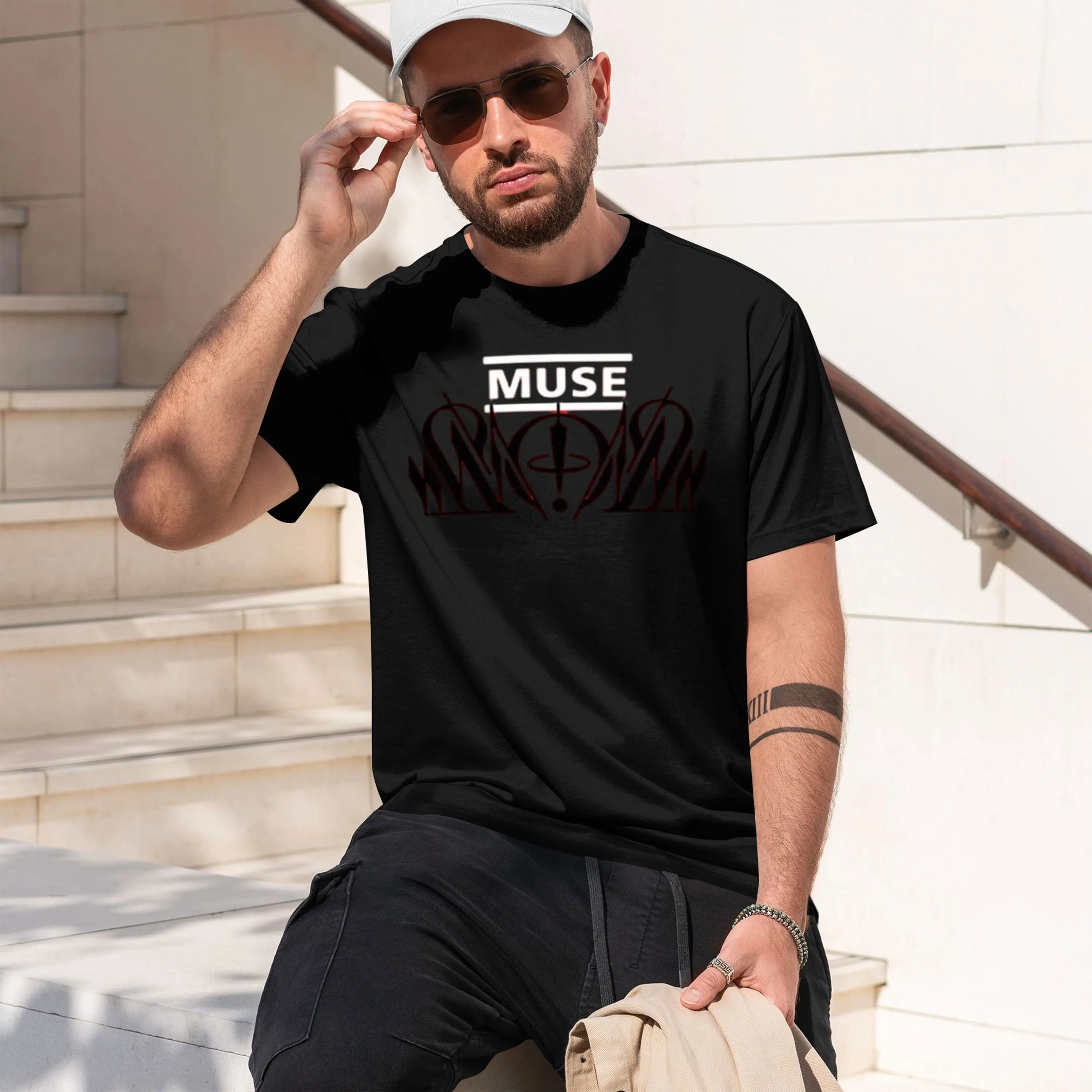MUSE Ameran Tour T-shirt The Wow! Signal Album Design Tshirts Cotton Short Sve Summer Male Tees Unisex Streetwear 2026 New Model