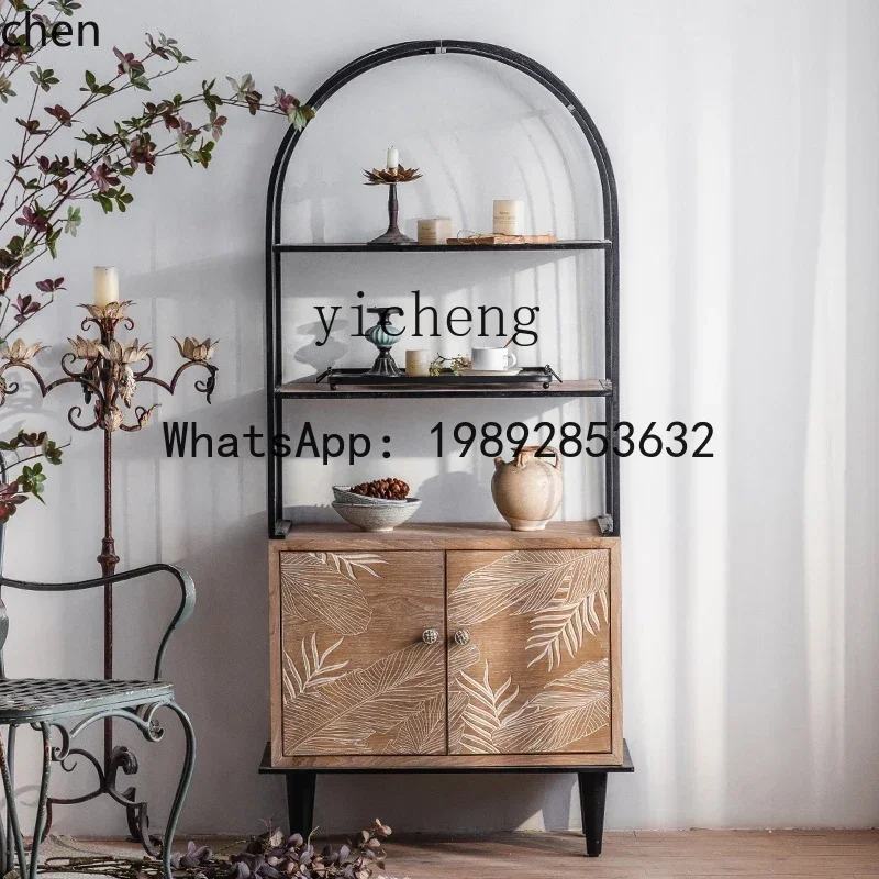X7  Pastoral Style Retro Magazine Rack Storage Rack Bookshelf Creative Vintage Home Display Rack Display Shelf