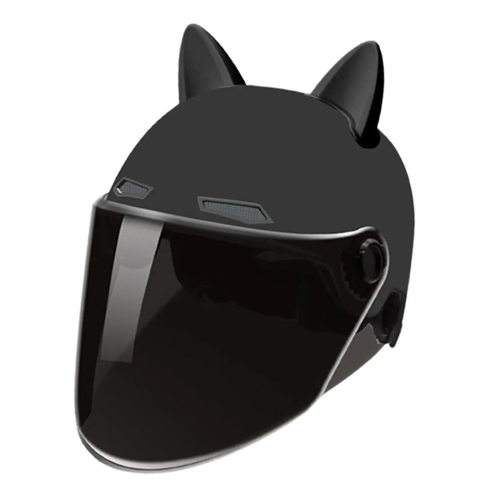 

Мотоциклетный шлем с козырьком Вентиляционная защитная крышка Мотоциклетный полушлем черный