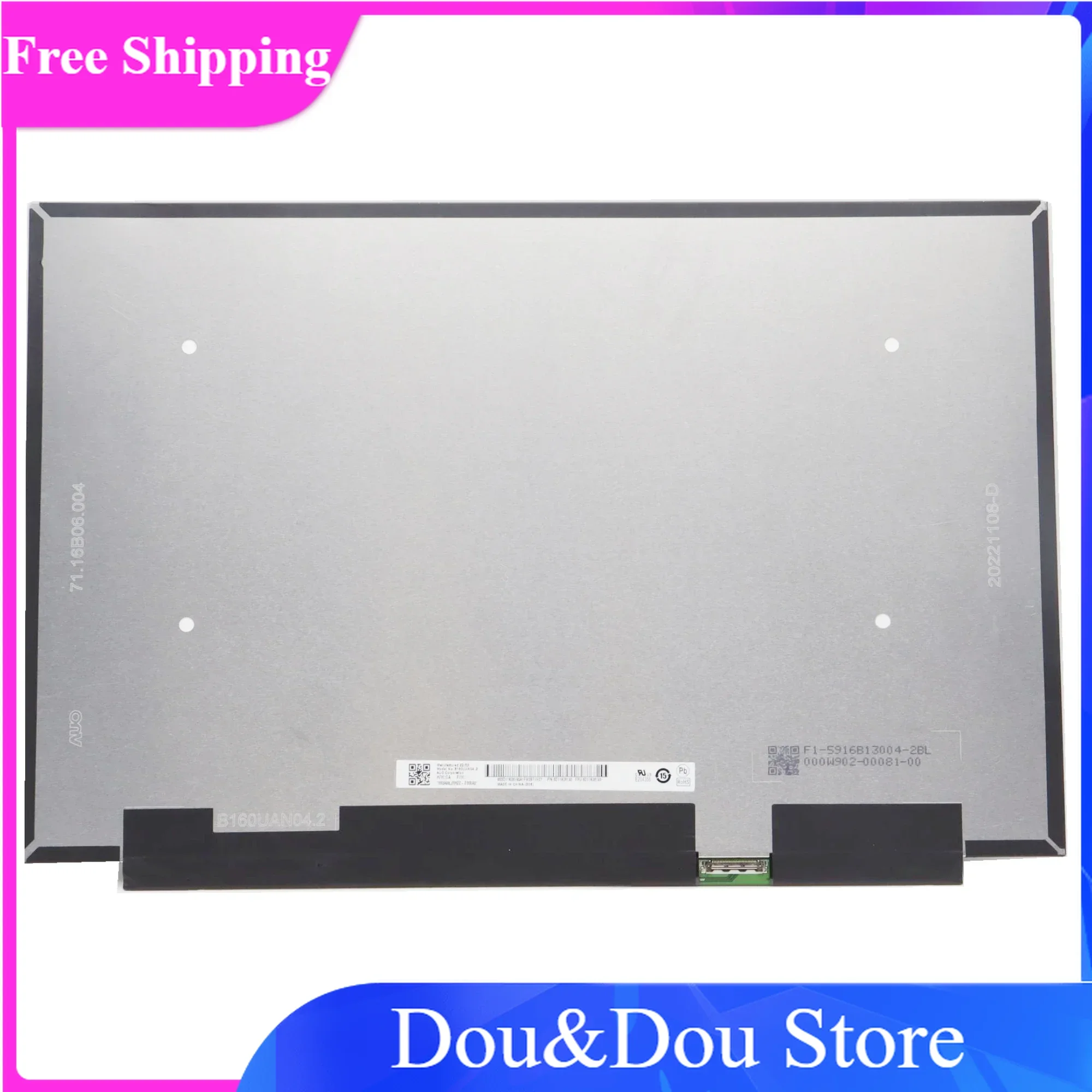 

B160UAN04.2 0A 1920x1200 60HZ 30 Pins WUXGA 16:10 IPS 16 inch Slim LED Matrix LCD Laptop Screen