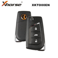 Xhorse XKTO00EN Wire Key Universal Remote for Toyota Type 3 Buttons