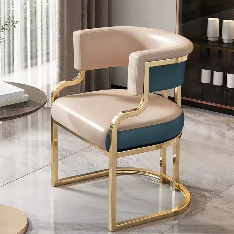 Light Luxury Dining Chair Home Modern Minimalist Back Chair Hotel Restaurant Negotiation Dining Table Chair Furniture Stool