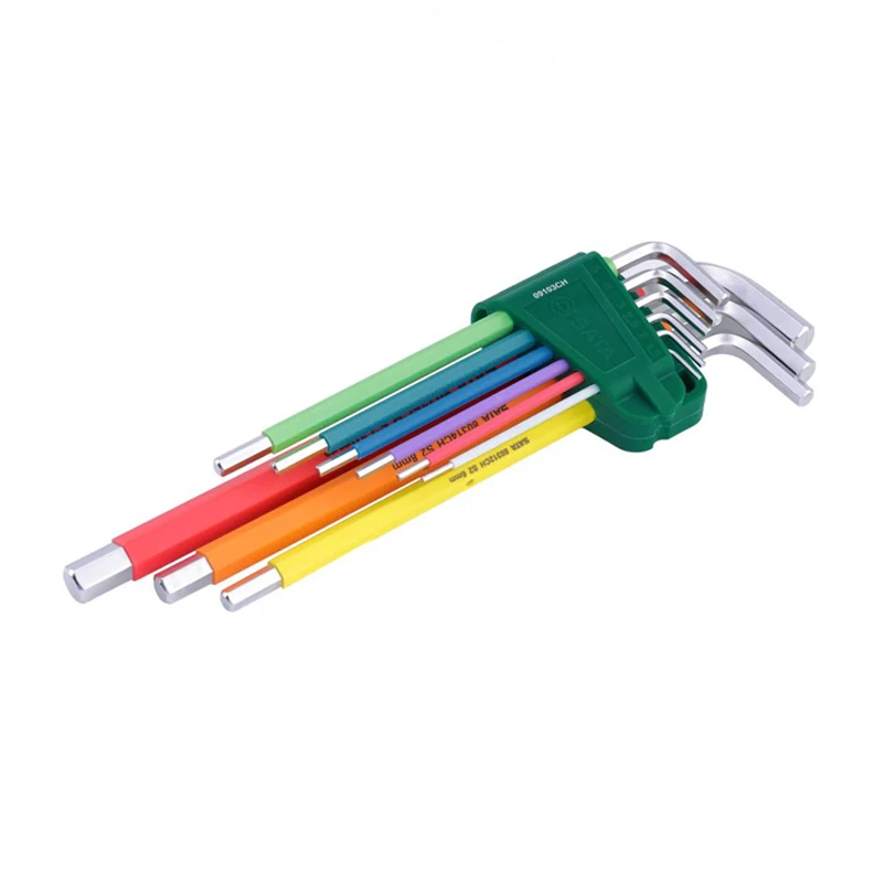 Imagem -05 - Sata-extra Long Conjunto Chave Hexagonal Série do Arco-íris Material de Alta Qualidade Acabamento Requintado Operação Simples Pcs 09103ch