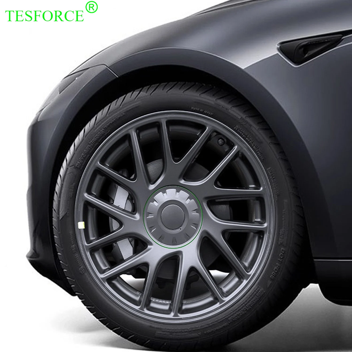 For Tesla Model 3 Highland 2024 Wheel Center Hubcaps New Model 3 18 Inch Wheel Center Hub Cap 4PCS Non-destructive Installation