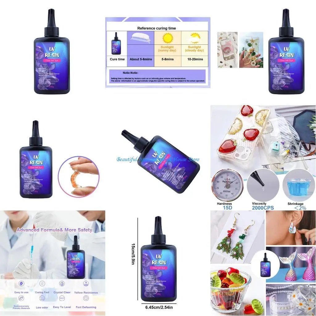 

E56A Professional Precise Detail Work UV Resin for Enthusiasts and Crafters