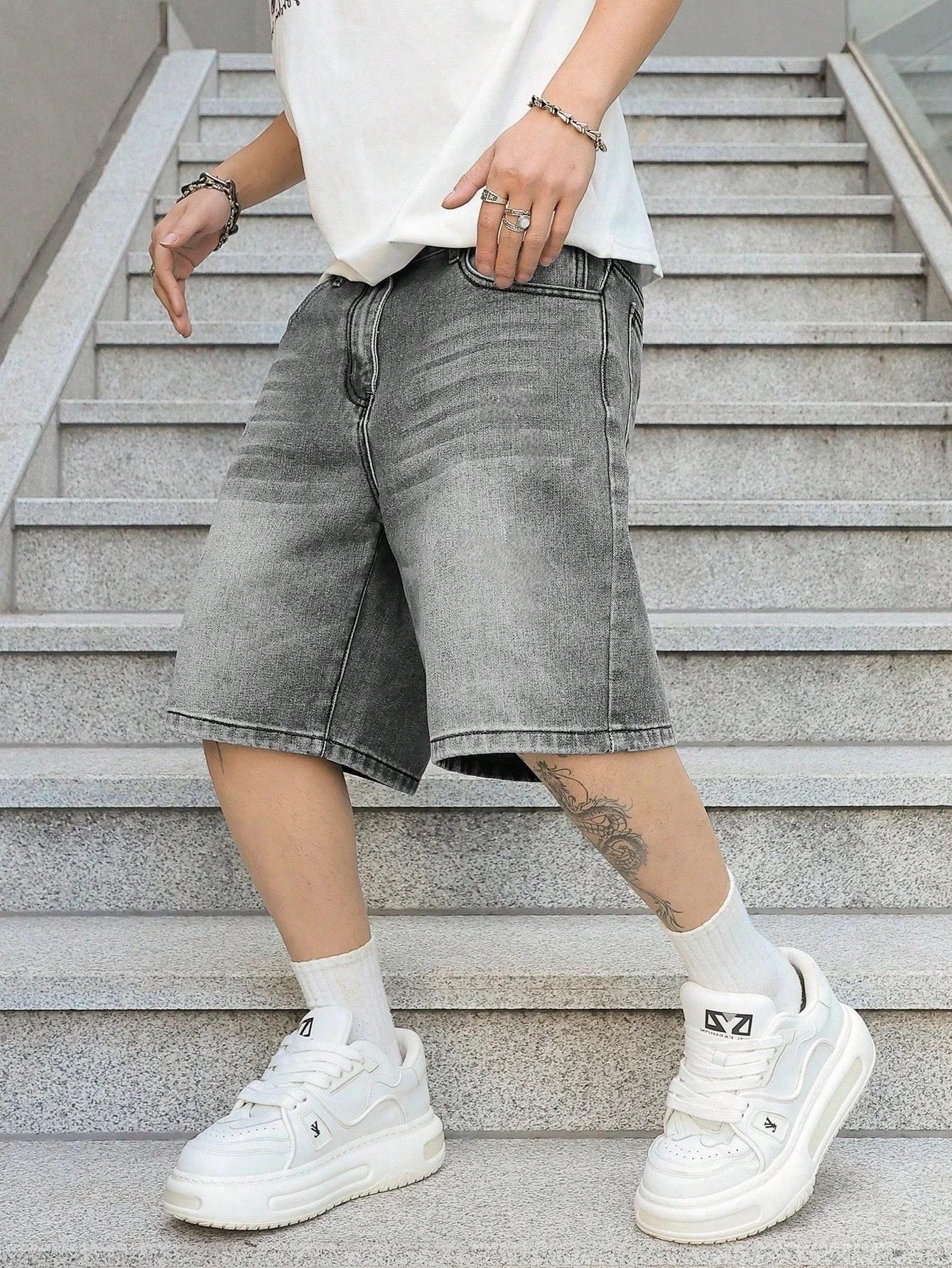 Bild 3: Herren Unisex-Jeans, klassisch, lässig, für den Alltag, ohne Zubehör oder Gürtel