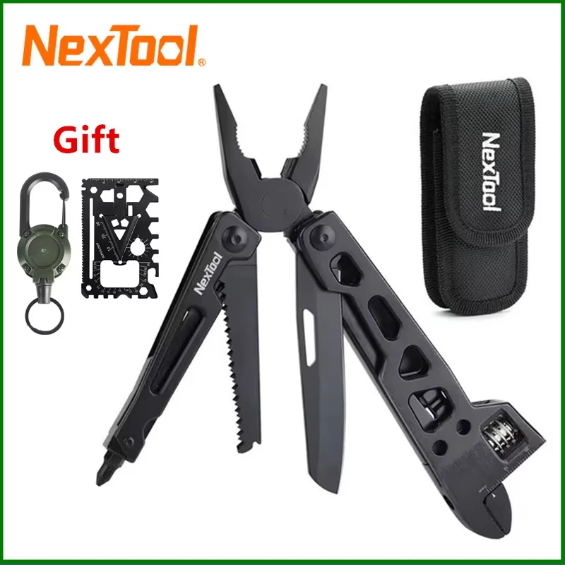 

NexTool 9 в 1, универсальный гаечный ключ, нож, складной инструмент, многофункциональные плоскогубцы, пила по дереву, шлицевые отвертки, многофункциональные инструменты для кемпинга