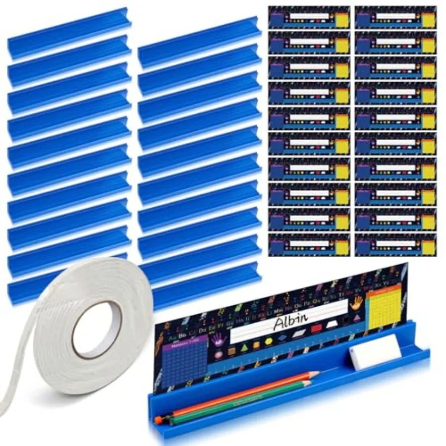 

Набор держателей для именных табличек на парты, индексных карточек и именных бирок для класса, аксессуары для рабочего стола, настольный органайзер