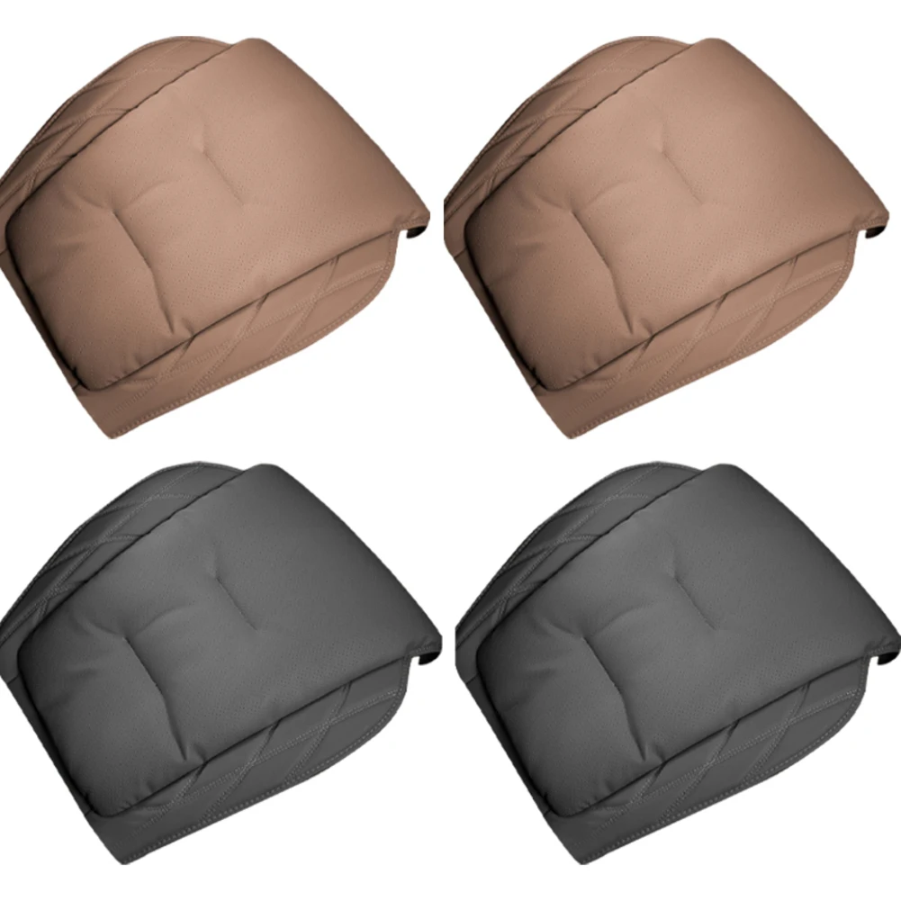 

Pair Nappa Leather Car Main Driver Seat Leather Cushion Cover For BMW For Mercedes Seat Protection Pad Mat Cover