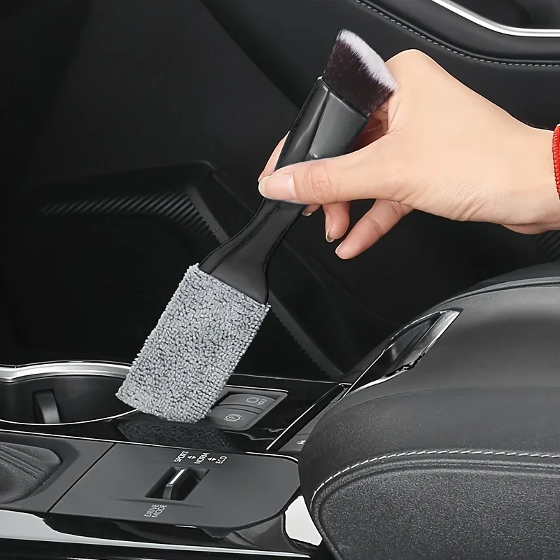 

Car Air Vent Cleaning Brush Interior Cleaning Tools Car Dashboard Dual Head Dusting Brush Soft Bristle Brush