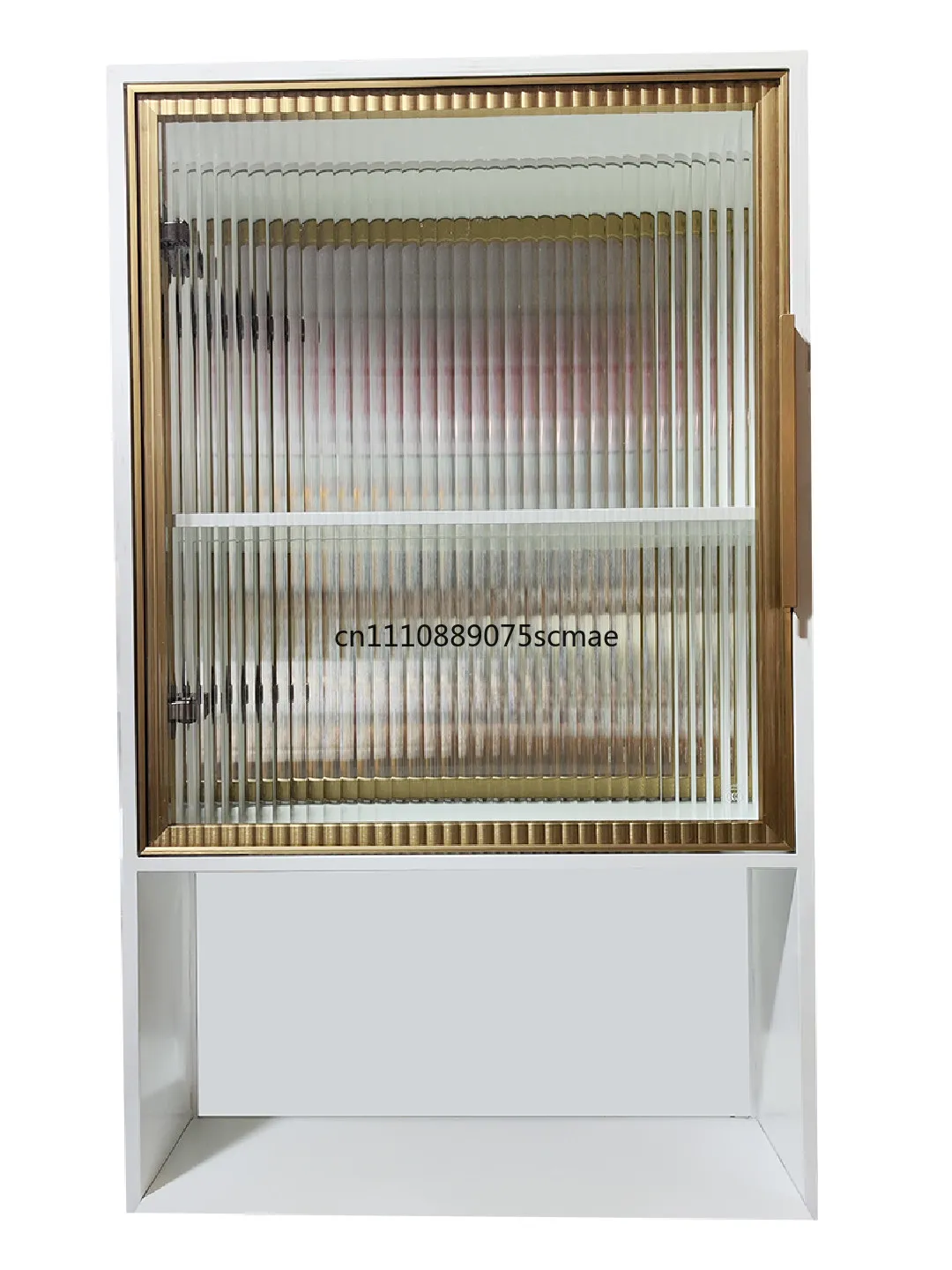 Custom Recessed Stainless Steel Bathroom Wall Niche, In-Wall Storage Rack With Multi-Layer Tempered Glass Partition Shelf