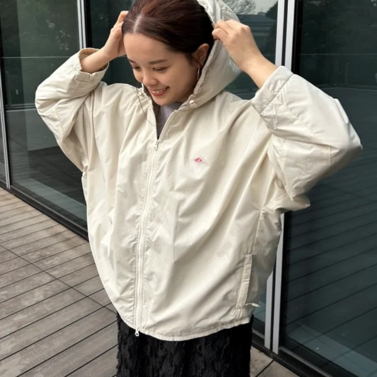 

Loose Fit Casual Hooded Jaet Women's Classic Dan Sle Zipper Coat Autumn Winter New Arrival Japanese Faion Polyester Fiber