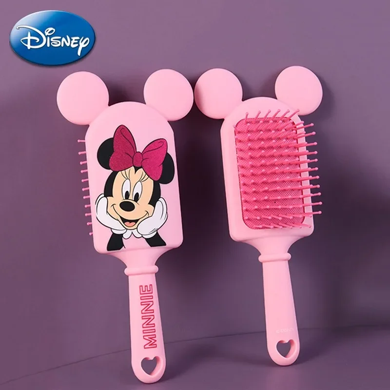 

Disney Minnie Mouse Air Cushion Combs Kawaii Cartoon Figures Hot Pink Massage Haircare Hairdressing Tool Hair Brush Girl Gifts